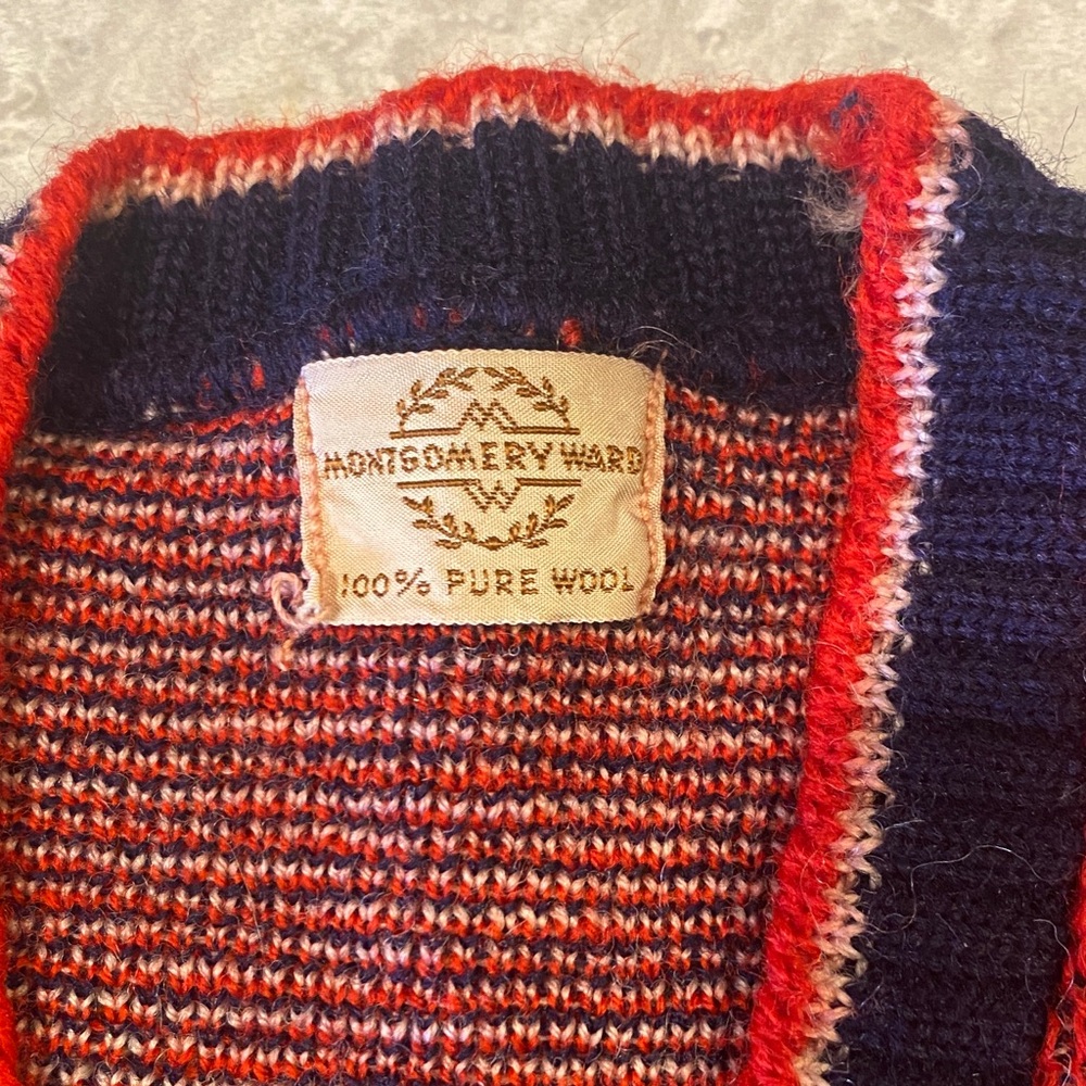 Vintage Wool Ski Sweater - Picture 2 of 6